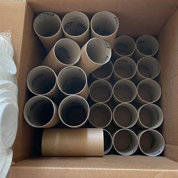 Pack of 10- Kraft Mailing Tubes with End Caps 3×6″ Recyclable, 3‑ply, Snap Caps - Picture 7 of 7